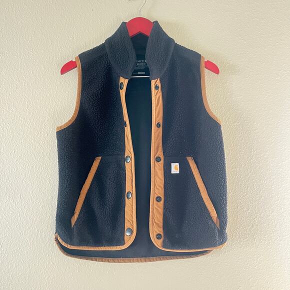 Carhartt Relaxed Fit Fleece Snap Front Vest - Picture 2 of 7